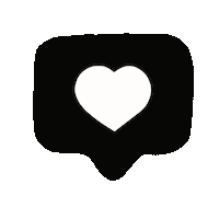 Black And White Heart Sticker