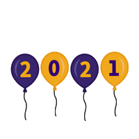 Graduation Balloons Sticker by Wilfrid Laurier University