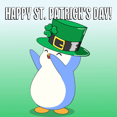 St Patricks Day Penguin GIF by Pudgy Penguins