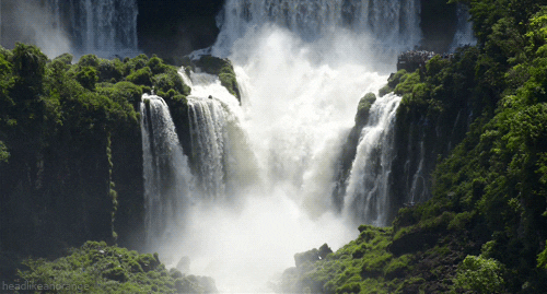 iguazu falls landscape GIF by Head Like an Orange