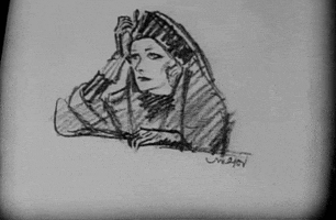greta garbo sketch GIF by Maudit