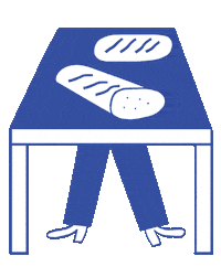 BaeckereiKern illustration bread baking bakery Sticker