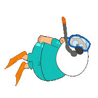 Cartoon Swimming Sticker by TRT