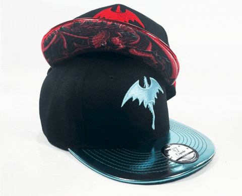 Capichecaps giphyupload blue red black GIF