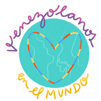 Venezuela Mundo Sticker by Laura Pereda