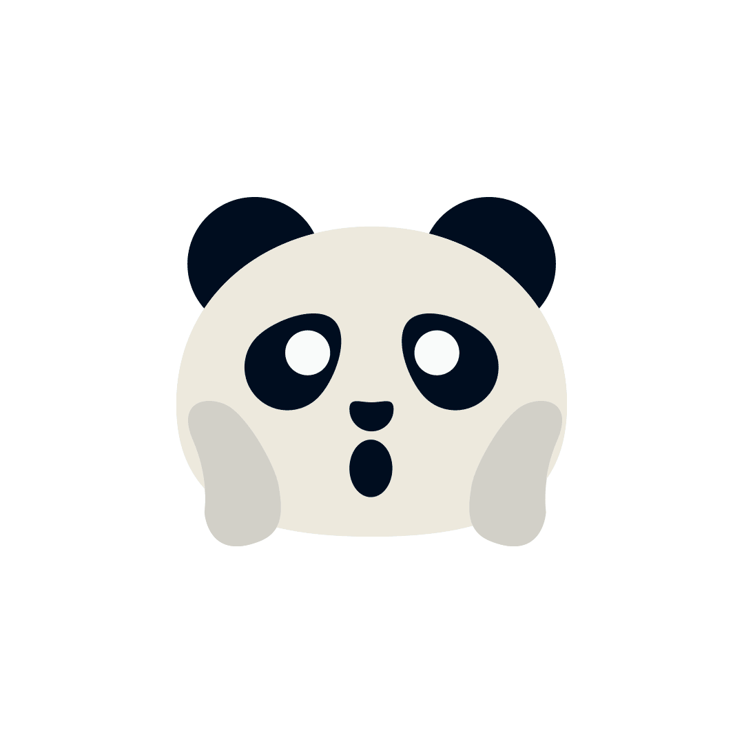 surprise panda Sticker