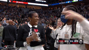 High Five Minnesota Timberwolves GIF by NBA