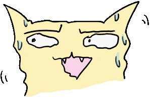 Nervous Funny Cats Sticker