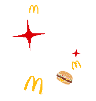 Quarter Pounder Stars Sticker by McDonalds