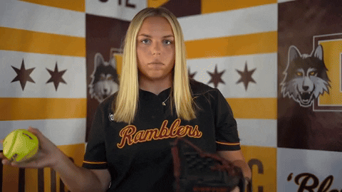 Loyola Softball GIF by LoyolaRamblers