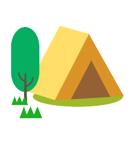 Tent Camping Sticker by dongsuh