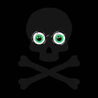 Googleeyes Skulleyes GIF by Editions l'Abeille bleue