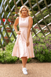 YellowThread dress gamechanger linen linendress GIF