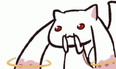 realepidemilk madoka magica contract kyubey GIF