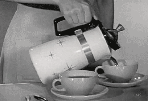 black and white coffee GIF