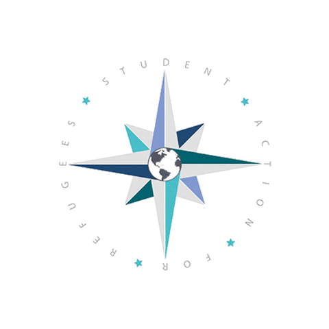 StudentActionforRefugees star student bath charity Sticker