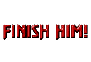 mortal kombat finish Sticker