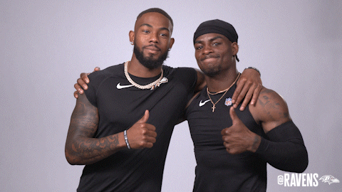 Football Thumbs Up GIF by Baltimore Ravens