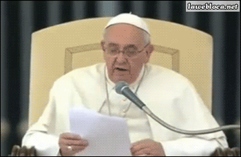 pope francis hat GIF