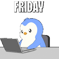 Happy Day Off Sticker by Pudgy Penguins