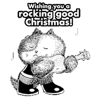 Cat Christmas Sticker