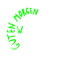 Guten Morgen Welt Sticker