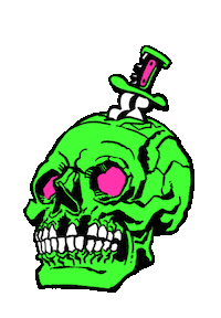 Skull Sticker by Casa Locomotiva