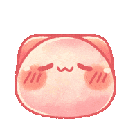 TONESHIEEE pink orange spa neko Sticker
