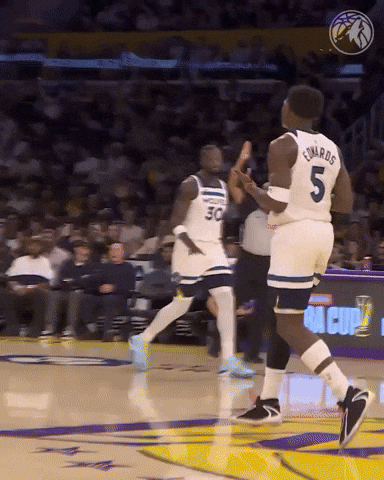 Celebration Nba GIF by Minnesota Timberwolves