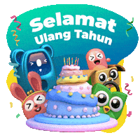 Happy Birthday Sticker by Tokopedia