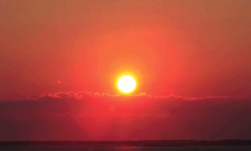 sunset orange GIF
