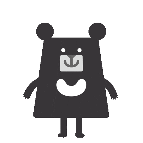 Black Bear Jump Sticker by 黑啤 BEERU