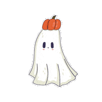 Halloween Ghost Sticker by Sheila Streetman