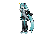 Pinkbuster anime miku hatsunemiku Sticker