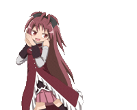 Puella Magi Madoka Magica Sakura Kyouko Sticker
