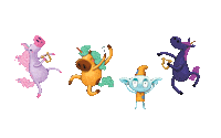 Mythical Creature Sparkle Sticker by Simon Kids