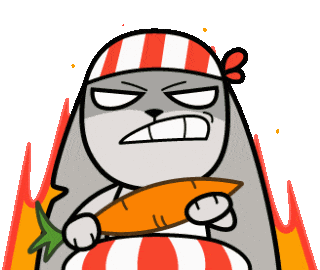 Angry Fire Sticker