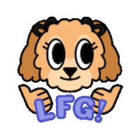 Excited Dog Sticker