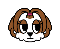 Jameegie dog tired sleep ellie Sticker