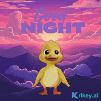 Good Night Kiss GIF by TeamKrikey