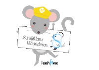 Mouse Waving Sticker by Teach More