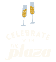 theplazainc celebrate cheers the plaza theplaza Sticker