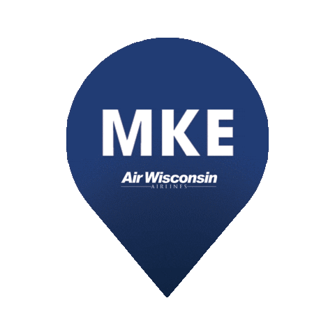 Pilot Milwaukee Sticker by Air Wisconsin