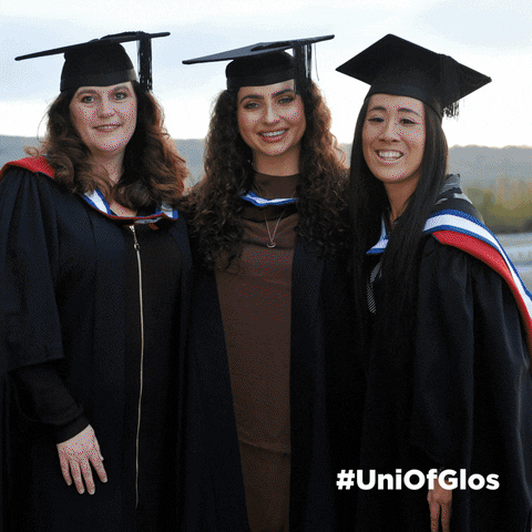 uniofglos education university graduation student GIF