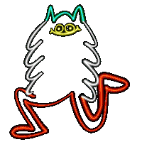 Fun Factory Neon Sticker by Jon Burgerman