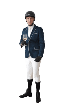 Champagne Reiten Sticker by Vaternam
