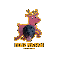 Dog Christmas Sticker