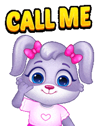 Calling Call Me Sticker by Lucas and Friends by RV AppStudios