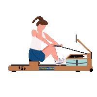 Girl Working Out Sticker by Fitness Town