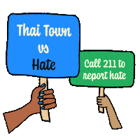 Speak Out Los Angeles Sticker by LA vs. Hate